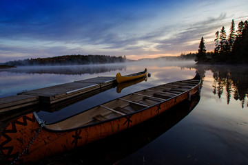 October morning in Mauricie national park, Canada