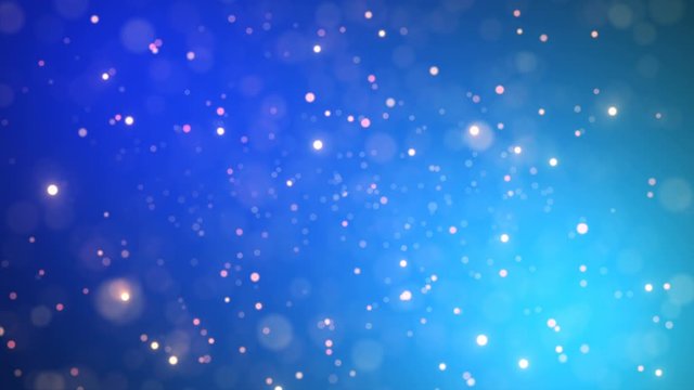 blue particles background glowing