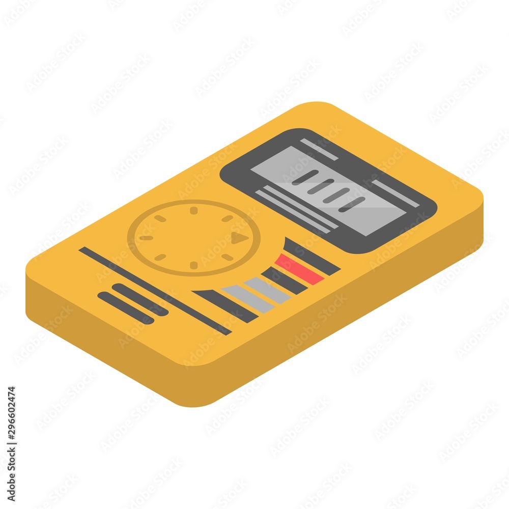 Poster digital multimeter icon. isometric of digital multimeter vector icon for web design isolated on whit