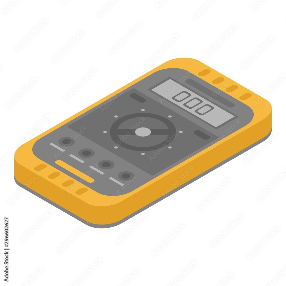Aufkleber modern multimeter icon. isometric of modern multimeter vector icon for web design isolated on white 