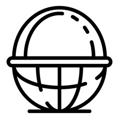 Wood wicker icon. Outline wood wicker vector icon for web design isolated on white background