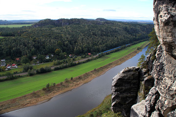Die Elbe bei Rathen