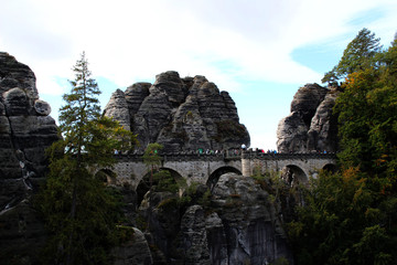 Fototapeta na wymiar Die Basteibrücke