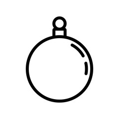 Ball ornament decoration icon vector design template