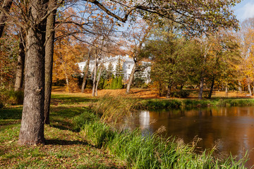 Jesień w Parku Lubomirskich, Białystok, Podlasie, Polska © podlaski49