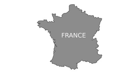 Obraz premium France Map Vector