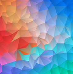 Obraz premium Colorful mosaic banner. Geometric hipster retro background with place for your text. Retro triangle background