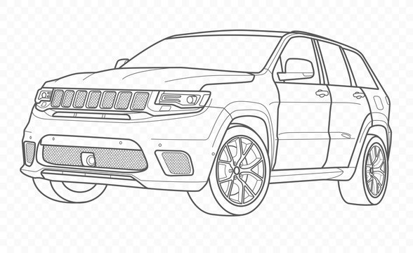 Suv Outline Images – Browse 7,304 Stock Photos, Vectors, and Video | Adobe  Stock