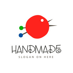 Handmade workshop logo vintage vector set. Hipster and retro style. Perfect for your business design.