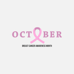 Breast cancer banner october awareness month vector image