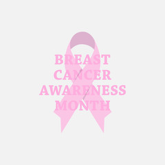 Breast cancer banner october awareness month vector image