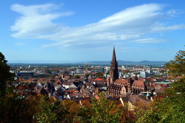 Fototapeta na wymiar Freiburg im Herbst
