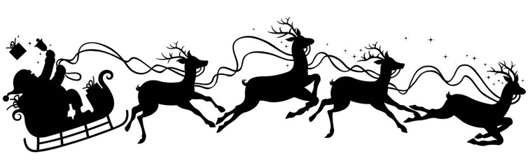 santa claus silhouette