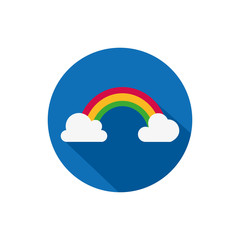 Decoration and fairytale rainbow block vector design