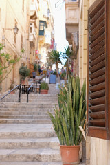 Fototapeta na wymiar Stadtansicht auf Malta