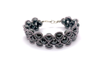 Gems Bracelet Beads Silver