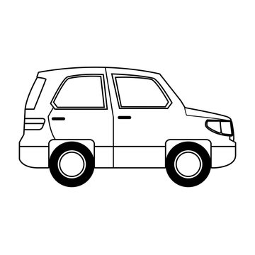 car vehicle icon image, flat design