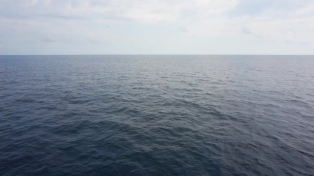Seascape in cloudy weather. Video shot from a drone.1920X1080 Full Hd.