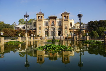 Fototapeta na wymiar The Mudejar-style pavilion in Spain