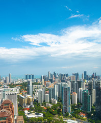 Obraz premium Panorama of the skyline of Singapore