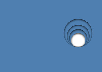 circles on blue background