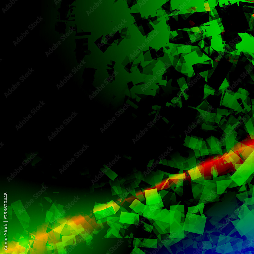 Poster abstract geometric background from many shapes. layering and intersection of forms.