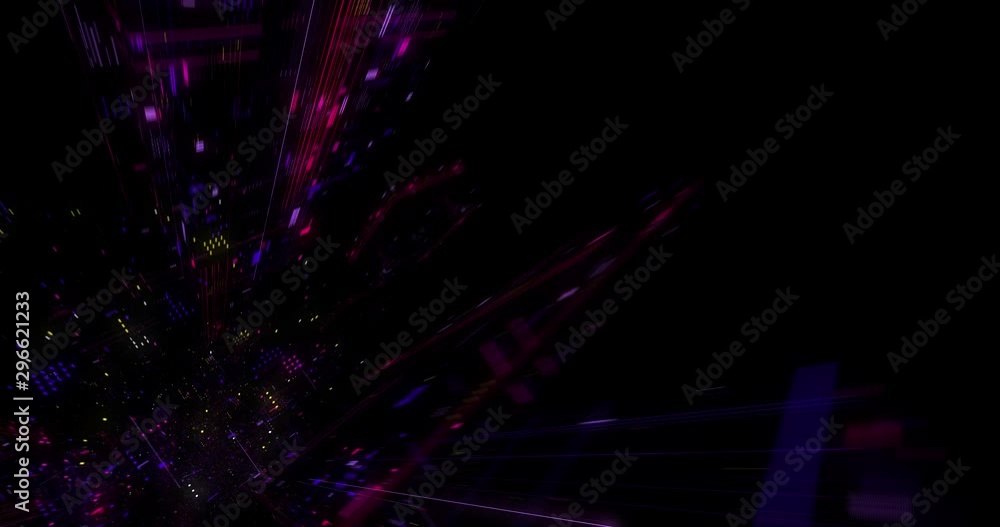 Poster abstract creative virtual reality cyberspace background. hyper jump into another world. speed of lig