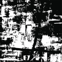 Uneven black and white texture vector. Distressed overlay texture. Grunge background. Abstract textured effect. Vector Illustration. Black isolated on white background. EPS10.