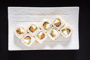 tasty sushi on the table