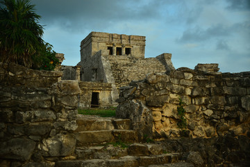 Fototapeta na wymiar Ancient Maya site of Tulum, Mexico