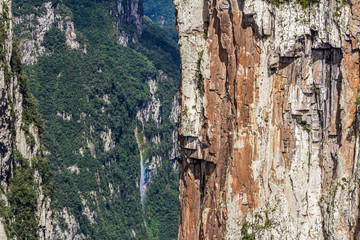 Canyon Rock Walls in Southern Brazil