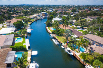 Aerial of Lighthouse Point Florida