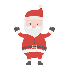celebrating santa claus character merry christmas