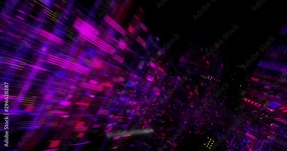 Poster abstract creative virtual reality cyberspace background. hyper jump into another world. speed of lig