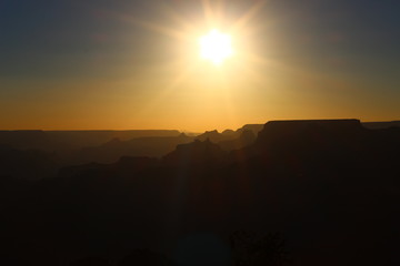 Obraz premium Sunset over the Grand Canyon Arizona - American Desert