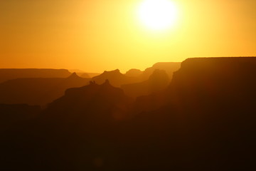 Sunset over the Grand Canyon Arizona - American Desert