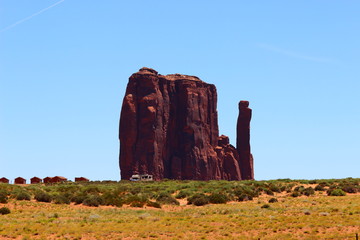 Rock Formation at Monument Valley Arizona American Desert Series