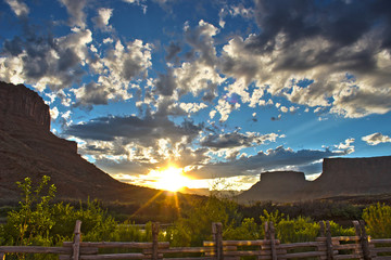HDR Sunset Moab Utah American Desert Series