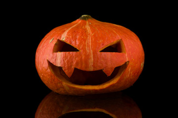 Halloween concept Pumpkin isolated on black background