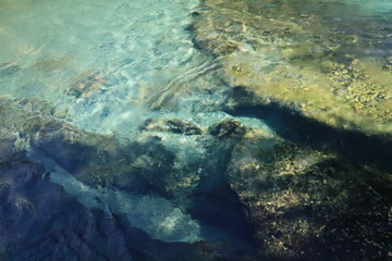 Blue Spring Water and Rocks