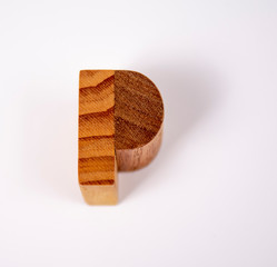 Wood letters with dimensions