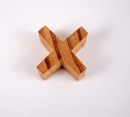 Wood letters with dimensions