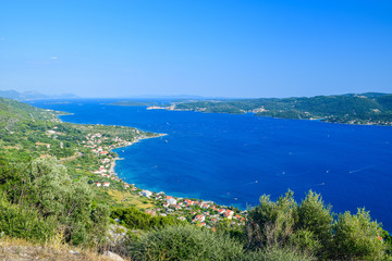 Naklejka na ściany i meble Landscape of the Croatian islands.