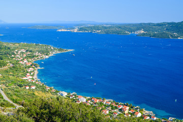 Naklejka na ściany i meble Landscape of the Croatian islands.