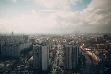 Fototapeta premium View of the sleeping area of Moscow