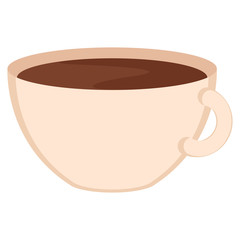 Isolated coffe cup on a white background - Vector illustration