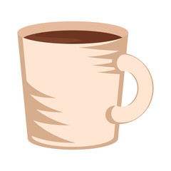 Isolated sketch of a coffee cup - Vector illustration