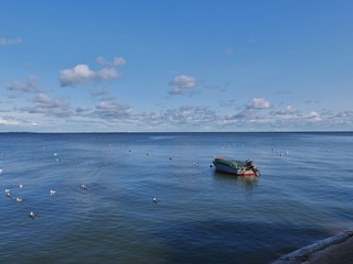 Boot auf glatter See