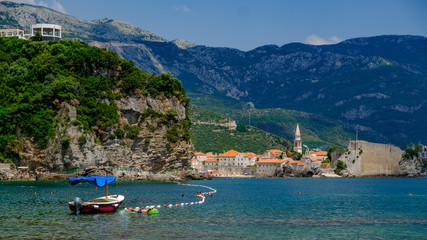 view of budva old town