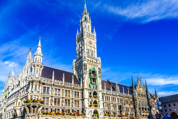 Fototapeta premium View on Town hall in downtown Munich, Germany